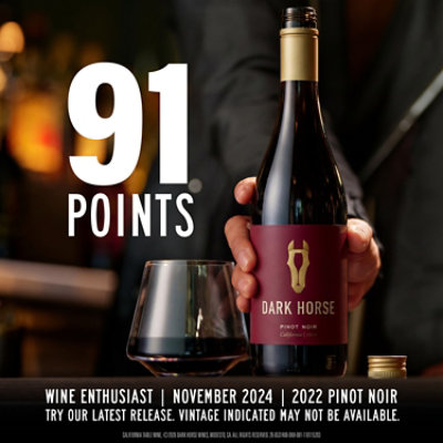 Dark Horse Pinot Noir Red Wine - 750 Ml - Image 4