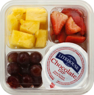 Fresh Cut Fruit & Chocolate Dip - 9 Oz (270 Cal) - Image 1