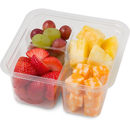 Fresh Cut Fruit & Colby Cheese - 12 Oz (400 Cal) - Image 1