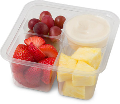 Fresh Cut Fruit & Cream Cheese Dip - 9 Oz (360 Cal) - Image 1