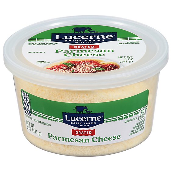 Lucerne Cheese Grated Parmesan Tub - 5 Oz