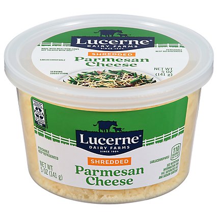 Lucerne Cheese Shredded Parmesan Cheese Tub - 5 Oz - Image 1