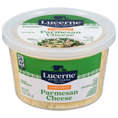 Lucerne Cheese Shredded Parmesan Cheese Tub - 5 Oz