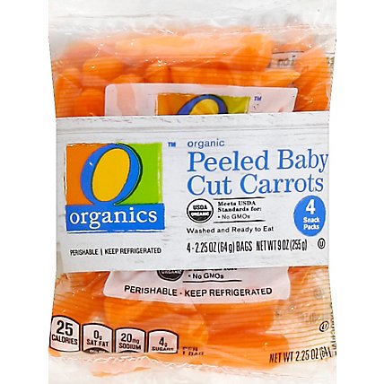 O Organics Snack Pack Carrots - 9 Oz - Image 2
