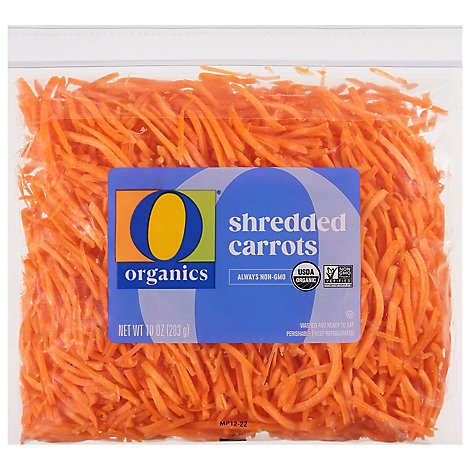 O Organics Organic Shredded Carrots - 10 Oz