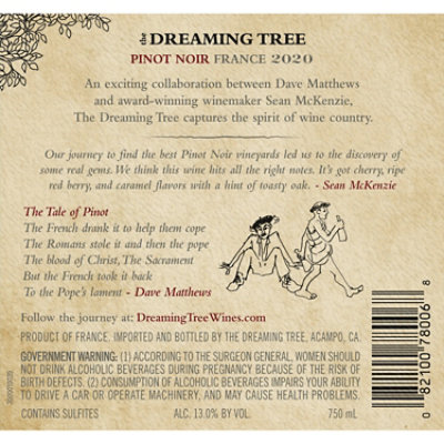 The Dreaming Tree Pinot Noir Red Wine - 750 Ml - Image 4