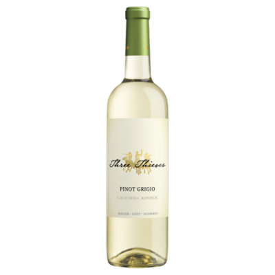 Three Thieves Pinot Grigio White Wine Bottle - 750 Ml - Image 1