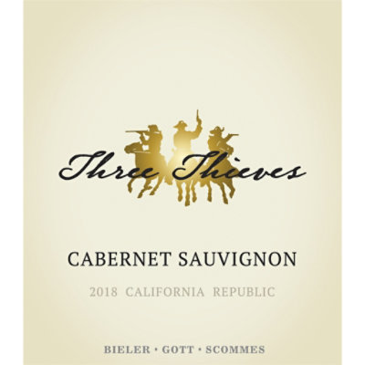 Three Thieves Cabernet Sauvignon Red Wine Bottle - 750 Ml - Image 2