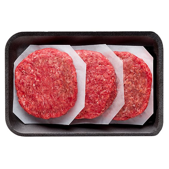Meat Counter Beef Ground Beef Pub Burger Plain - 1.00 LB
