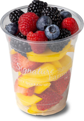 Fresh Cut Berry Cup With Mango - 8 Oz - Image 1