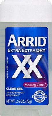 Arrid Extra Extra Dry XX Morning Clean Clear Gel Antiperspirant Deodorant  - 2.6 Oz - Image 2