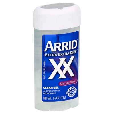 Arrid Extra Extra Dry XX Morning Clean Clear Gel Antiperspirant Deodorant  - 2.6 Oz - Image 1