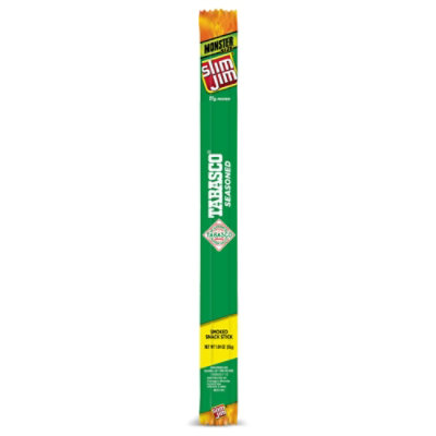 Slim Jim Smoked Snack Sticks Monster Size Savage Tabaso Spiced - 1.94 Oz - Image 1