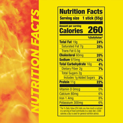 Slim Jim Smoked Snack Sticks Monster Size Savage Tabaso Spiced - 1.94 Oz - Image 5