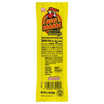 BIG MAMA Pickled Sausage - 2.4 Oz - Image 1