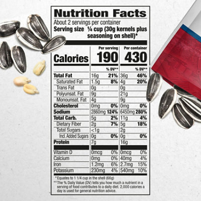 DAVID Sunflower Seeds Jumbo Roasted & Salted Sweet & Spicy - 5.25 Oz - Image 4