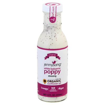 Jennysong Dressing White Balsamic Poppy - 12 Fl. Oz.