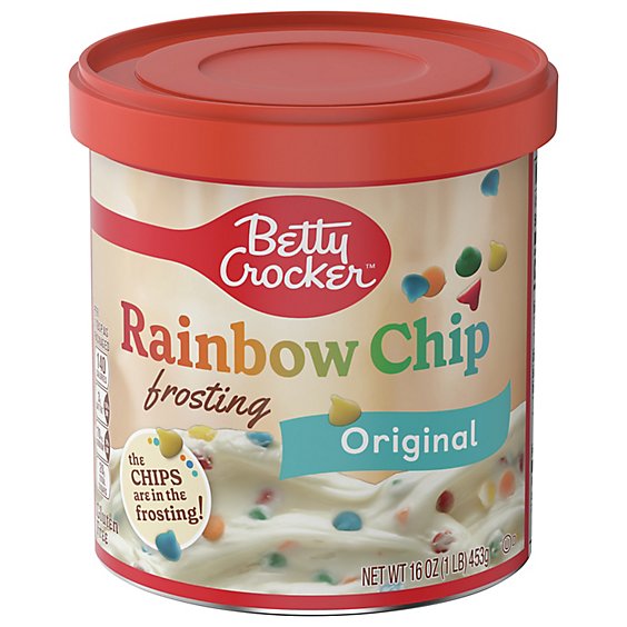 Betty Crocker Rich & Creamy Frosting Rainbow Chip Original - 16 Oz