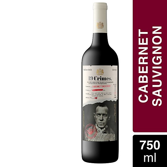 19 Crimes Cabernet Sauvignon Red Wine - 750 Ml