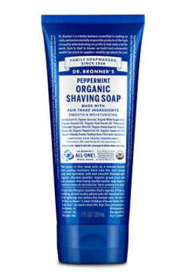 Dr. Bronner's Peppermint Organic Shaving Soap - 7 Fl. Oz.