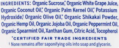 Dr. Bronner's Peppermint Organic Shaving Soap - 7 Fl. Oz. - Image 3