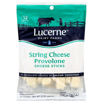 Lucerne String Cheese Provolone - 12 Oz