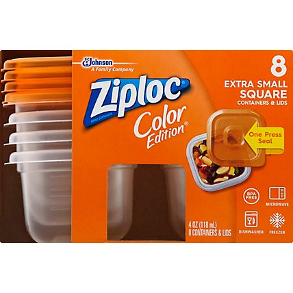 Ziploc Containers & Lids Color Edition Extra Small 4 Ounce Set - Each - Image 2
