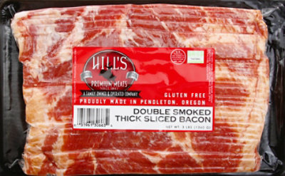 Hill's Double Smoked Thick Sliced Bacon - 3 Lb - Image 2
