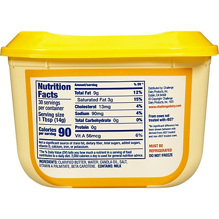 Challenge Butter Lacoste Free Clarified Butter with Canola Oil - 15 Oz - Image 6