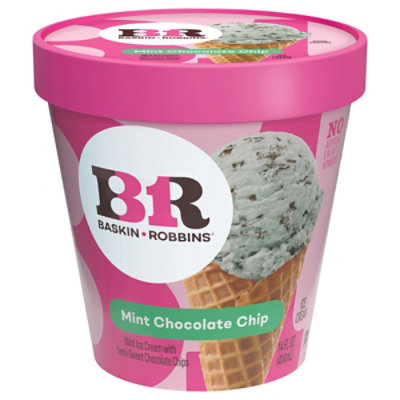 Baskin Robbins Ice Cream Mint Chocolate Chip - 14 Fl. Oz. - Image 3