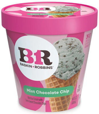 Baskin Robbins Ice Cream Mint Chocolate Chip - 14 Fl. Oz. - Image 2