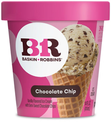 Baskin Robbins Ice Cream Chocolate Chip 14 Fl Oz Safeway