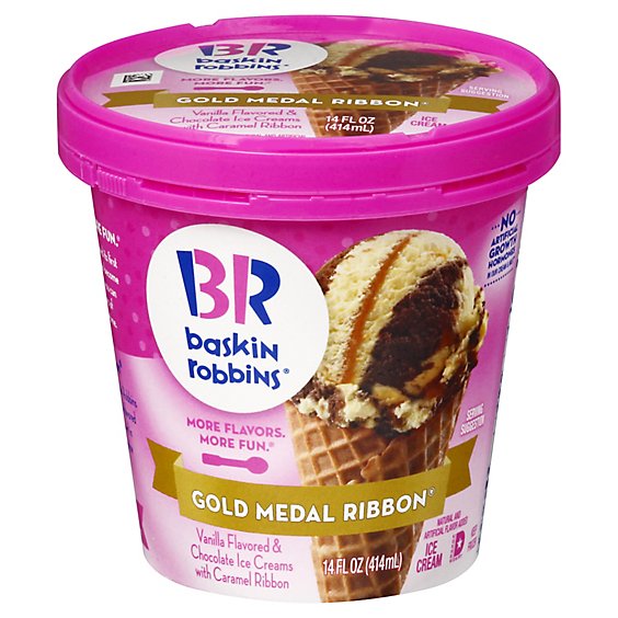 Baskin Robbins Ice Cream Gold Medal Ribbon - 14 Fl. Oz.