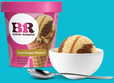Baskin Robbins Ice Cream Gold Medal Ribbon - 14 Fl. Oz. - Image 6