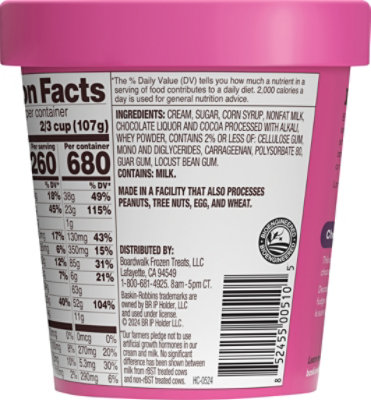 Baskin Robbins Ice Cream Chocolate Fudge - 14 Fl. Oz. - Image 6