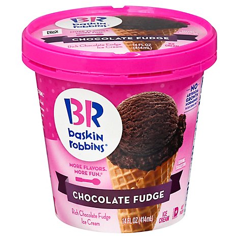 Baskin Robbins Ice Cream Chocolate Fudge - 14 Fl. Oz.