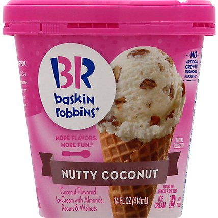 Baskin Robbins Nutty Coconut Ice Cream - 14 Fl. Oz. - Image 2