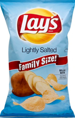 Lays Potato Chips Lightly Salted Family Size! - 10 Oz - Image 2