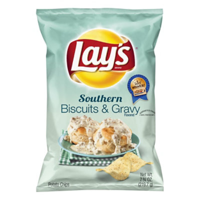 Lays Potato Chips Southern Biscuits & Gravy - 7.75 Oz