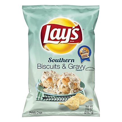 Lays Potato Chips Southern Biscuits & Gravy - 7.75 Oz - Image 1