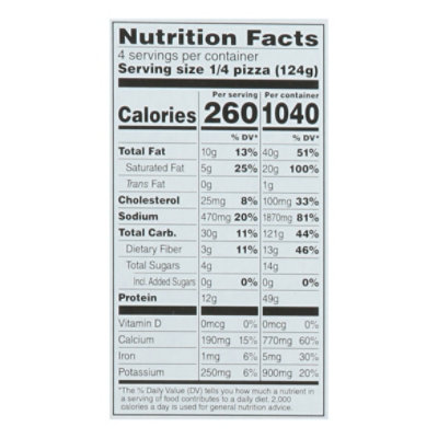 Open Nature Pizza Thin Crust Roasted Vegetable Frozen - 17.5 Oz - Image 3