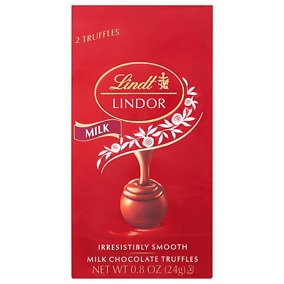 Lindt Lindor Truffles Milk Chocolate Mini Bag - .8 Oz