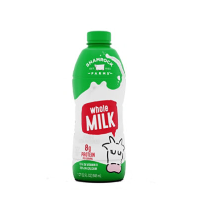 Shamrock Farms Whole Milk - 32 Fl. Oz.