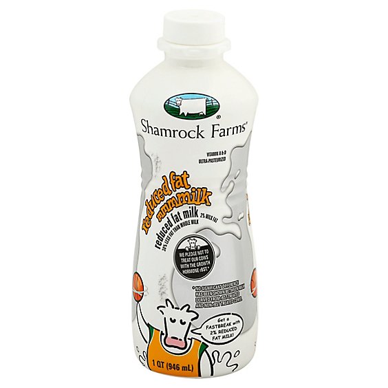 Shamrock Farms White Milk 2% Reduced Fat - 1 Quart