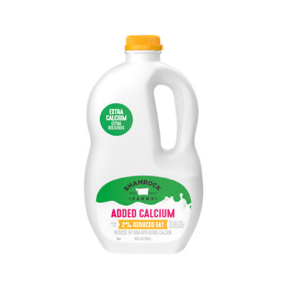 Shamrock Farms Milk Reduced Fat 2 Added Calcium 96 Fl Oz Safeway 7159