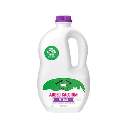 Shamrock Farms Milk Fat Free Added Calcium - 96 Fl. Oz. - Image 1
