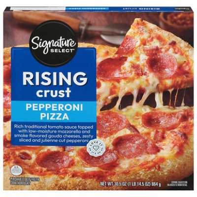 Signature SELECT Pizza Rising Crust Pepperoni Frozen - 30.5 Oz - Image 3