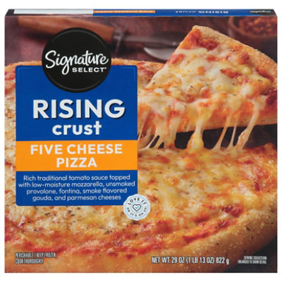 Signature SELECT Pizza Rising Crust Five Cheese Frozen - 29 Oz