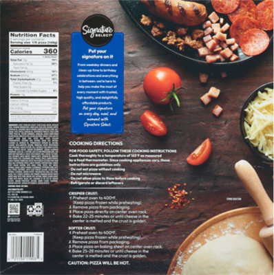 Signature SELECT Pizza Rising Crust Three Meat Frozen - 31.3 Oz - Image 6
