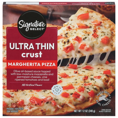 Signature SELECT Margherita Ultra Thin Crust Frozen Pizza - 12 Oz - Image 3